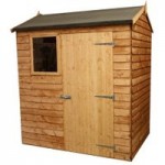 4ft x 6ft Winchester Wooden Apex Shed Brown