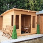 8ft x 8ft Winchester Helios Wooden Summerhouse Brown