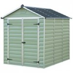 6ft x 8ft Palram Plastic Apex Shed Green
