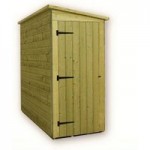 3ft x 8ft Empire Right Side Door Wooden Shed Natural