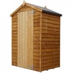 3ft x 4ft Winchester Wooden Overlap Apex Shed Natural