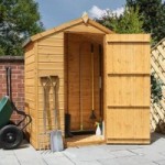 3ft x 5ft Winchester Wooden Shiplap Apex Shed Natural