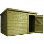 8ft x 10ft Empire Front Right Door Wooden Shed Natural