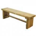 Large Double Sleeper Bench Natural