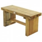Small Double Sleeper Bench Natural
