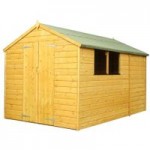 10 x 7 Winchester Wooden Shiplap Apex Shed Natural