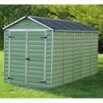 6ft x 12ft Palram Plastic Shed Green