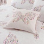 Floral Butterfly Pink Cushion Pink