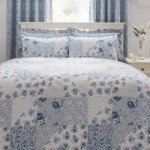 Kirstie Blue Reversible Duvet Cover and Pillowcase Set Blue