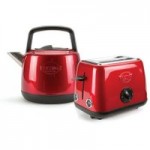 Prestige Heritage Red Kettle and Toaster Set Red