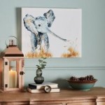 Elephant and Duck Canvas Grey
