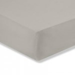 Cotton Rich Sateen Silver 25cm Fitted Sheet Silver