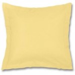 Fogarty Soft Touch Lemon Continental Square Pillowcase Lemon