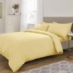 Fogarty Soft Touch Lemon Duvet Cover and Pillowcase Set Lemon