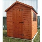 6ft x 10ft TGB Shiplap Superior Wooden Apex Shed Brown