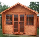 8ft x 10ft TGB Kensington Summerhouse Brown