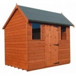 6ft x 10ft TGB Shiplap Wooden Hipex Shed Brown