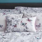 Ginkgo Butterfly White Cushion White