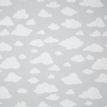 Grey Cloud Blackout Lining Fabric Grey