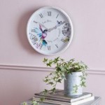 Hummingbird Wall Clock White