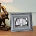 Grey Wooden Painted Photo Frame 6″ x 4″ (15cm x 10cm) Grey