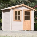 7ft x 7ft Shire Avesbury Wooden Log Cabin Natural