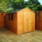 8ft x 8ft Winchester Wooden Shiplap Apex Shed Natural