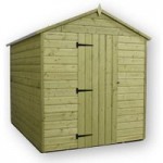 5ft x 7ft Empire Premier Wooden Apex Shed Natural