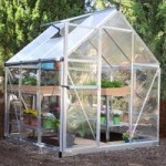 6ft x 6ft Palram Silver Nature Plastic Hybrid Greenhouse Silver