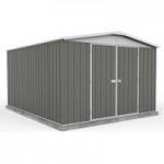 10ft x 12ft Absco Metal Apex Shed Grey