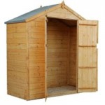 3ft x 6ft Winchester Wooden Shiplap Apex Shed Natural