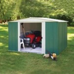 8ft x 10ft Arrow Metal Apex Shed Green