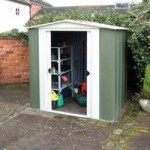 6ft x 8ft Arrow Metal Apex Shed Green