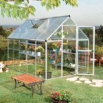 6ft x 10ft Palram Silver Nature Plastic Hybrid Greenhouse Silver
