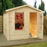 7ft x 8ft Winchester Mini Wooden Log Cabin Studio Beige