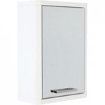 Sicily White Single-Door Mirror Cabinet White