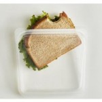 Stasher Silicone Clear Reusable Sandwich Bag Clear