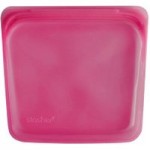 Stasher Silicone Raspberry Reusable Sandwich Bag Pink
