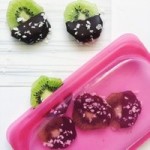 Stasher Silicone Raspberry Reusable Snack Bag Pink