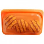 Stasher Silicone Citrus Reusable Snack Bag Orange