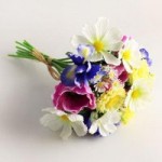 Poppy Daisy and Iris Bouquet Multi Coloured