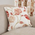 Jacobean Red Cushion Red