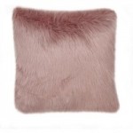 Fluffy Faux Fur Blush Cushion Cover Blush (Pink)