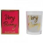 Very Berry Strawberry Candle Pink