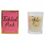Tickled Pink Tangerine Candle White