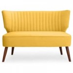 Eva 2 Seater Cocktail Sofa – Yellow Yellow