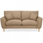 Finley 2 Seater Sofa With 2 Scatter Cushions Natural