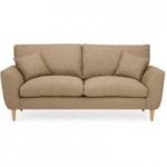 Finley 3 Seater Sofa With 2 Scatters Natural