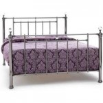 Clara Black Nickel Metal Bedstead Black