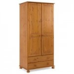 Steens Richmond 2 Door 2 Drawer Wardrobe Natural